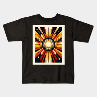 Radiant Brilliance: Solar Flare Symphony Kids T-Shirt